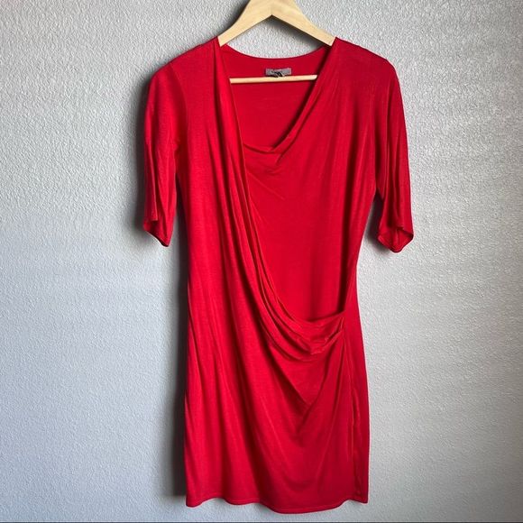 Helmut Cherry Tomato Red Body-con Dress Size Small - Picture 4 of 11